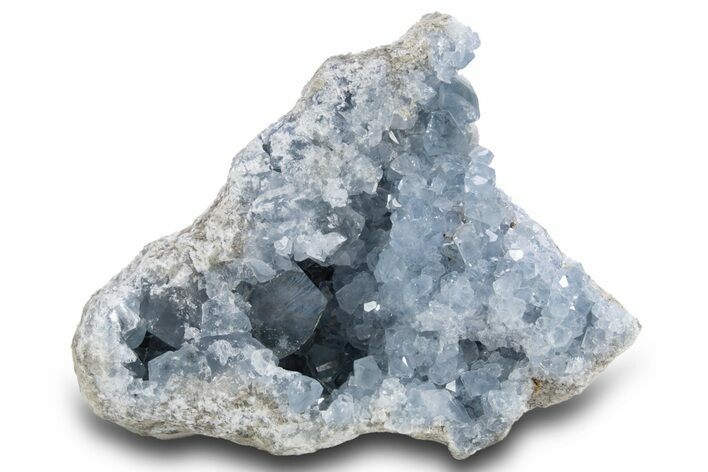 Crystal Filled Celestine (Celestite) Geode Section - Madagascar #300112